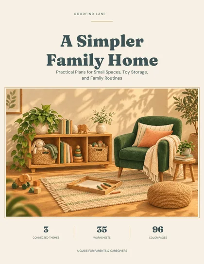 Front cover of A Simpler Family Home, by Goodfind Lane