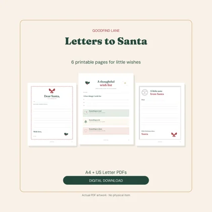 Letters to Santa — current Goodfind Lane Etsy product preview
