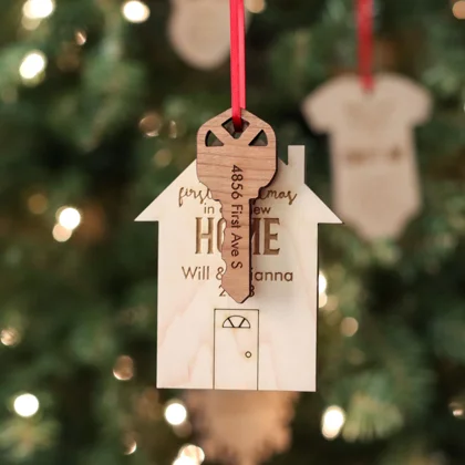 First Christmas in New Home Ornament — official Smiling Tree product photograph