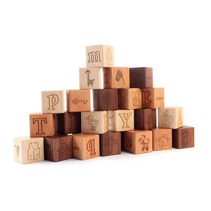 Picture Alphabet Blocks — official Smiling Tree product photograph