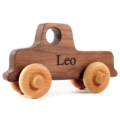 Old-School Wooden Toy Truck — official Smiling Tree product photograph