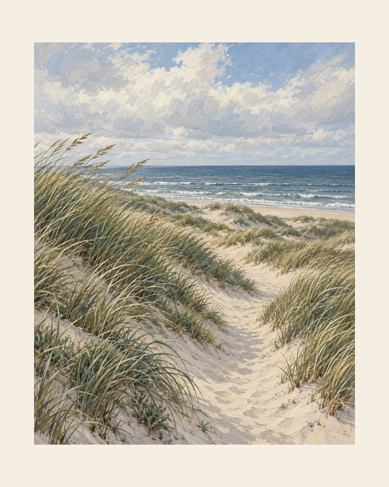 Original unframed print layout for digital art northern quiet