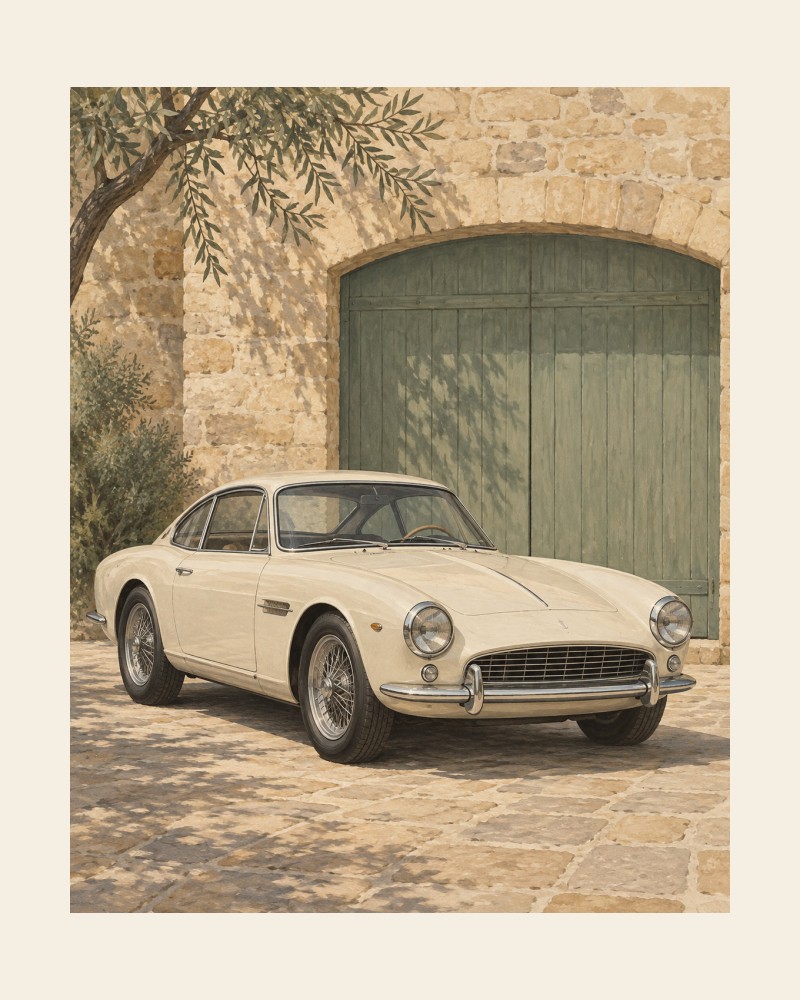 Original unframed print layout for digital art sunday drive