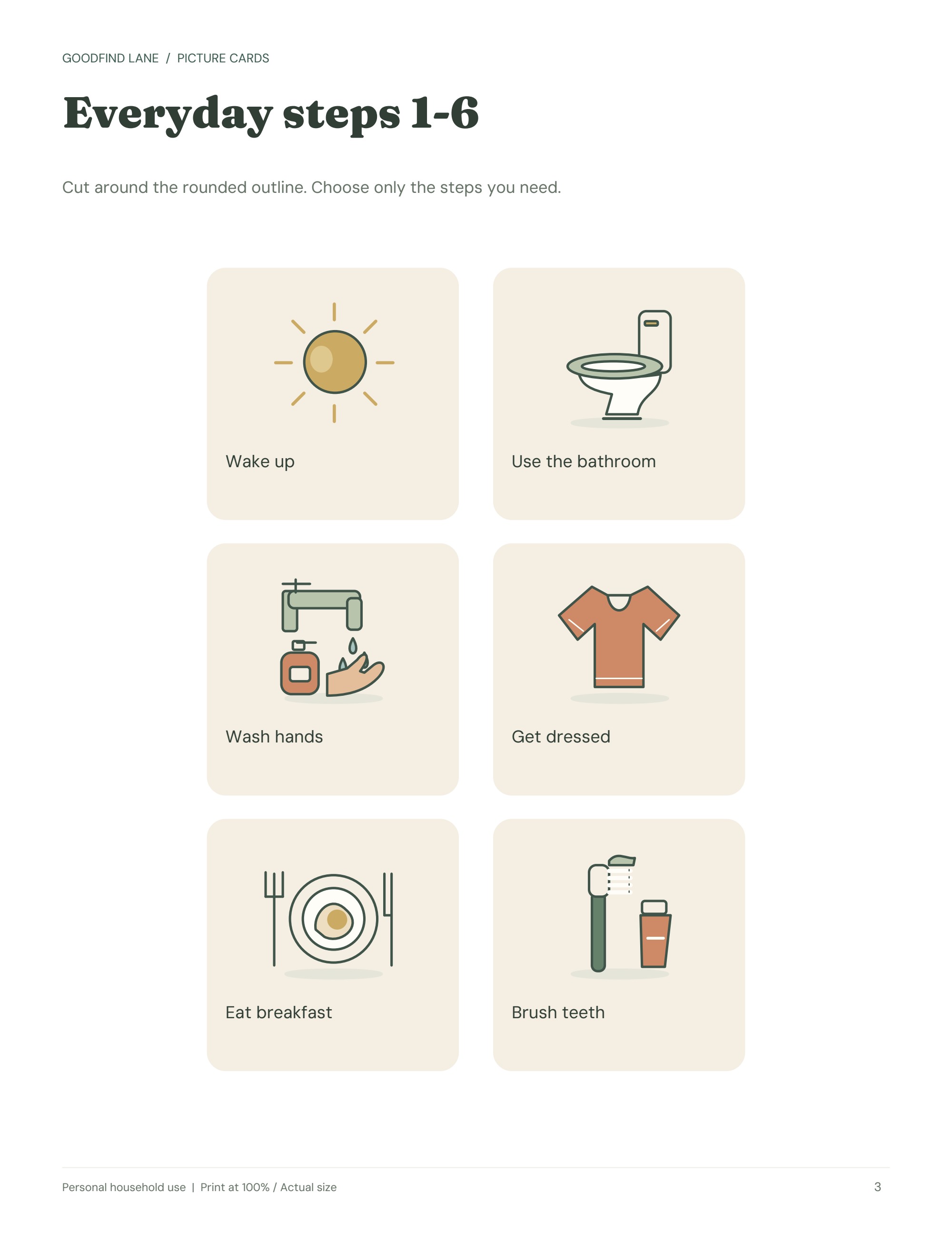 Little Daily Rhythms — sample page 3
