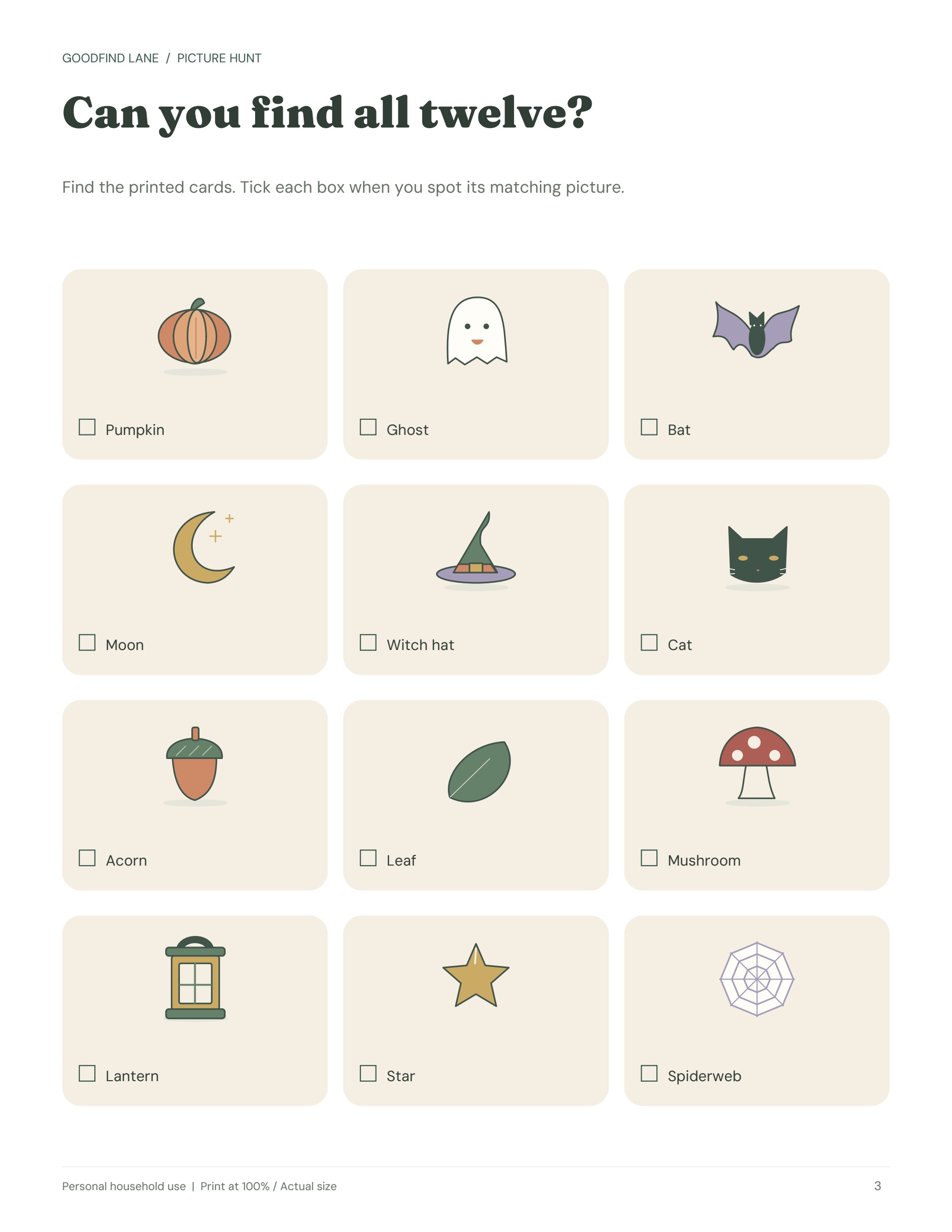 Little Pumpkin Picture Hunt — sample page 3