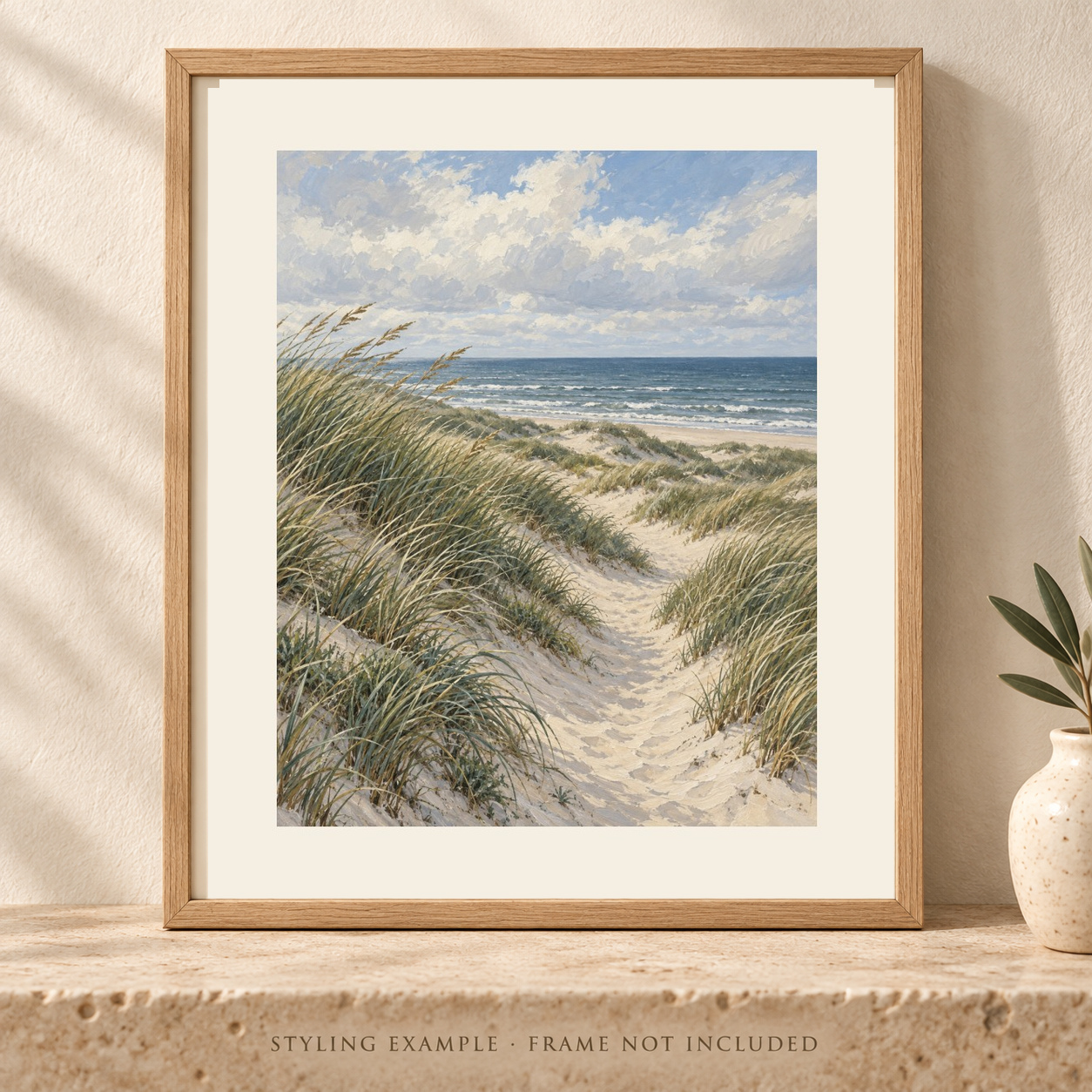 Northern Quiet in a close framed styling mockup; frame not included