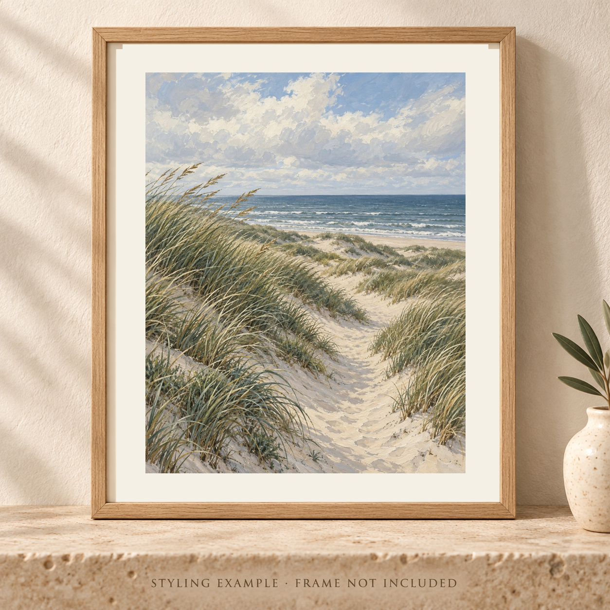 Northern Quiet in a close framed styling mockup; frame not included