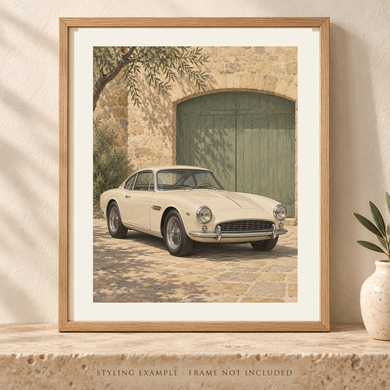 Sunday Drive in a close framed styling mockup; frame not included