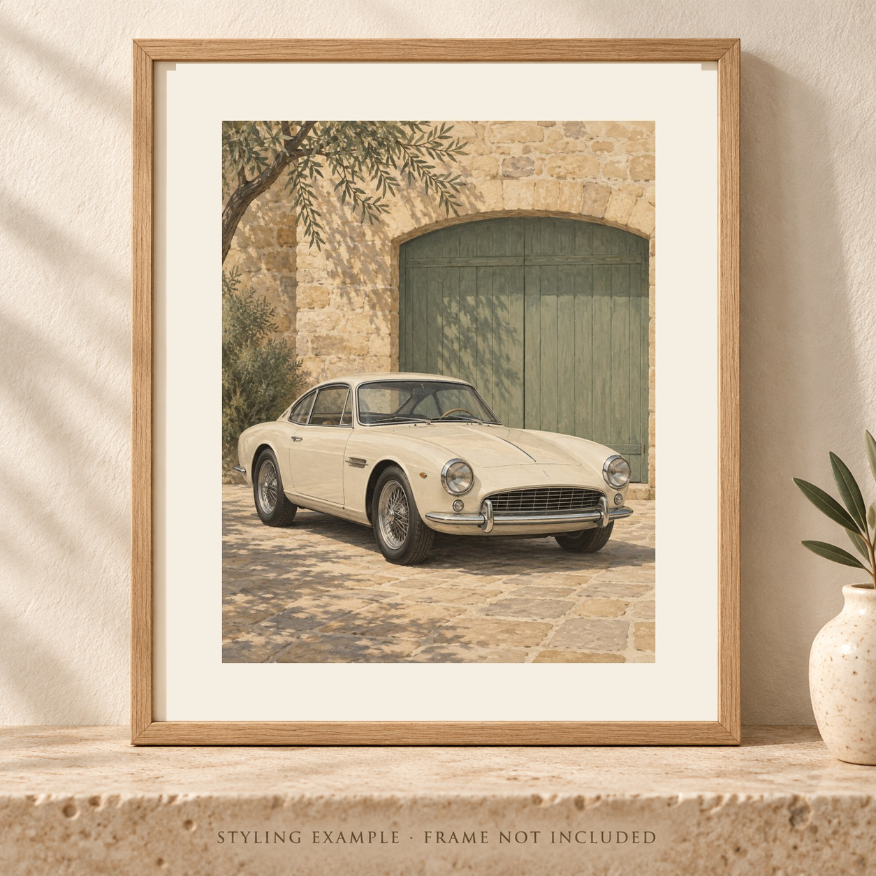 Sunday Drive in a close framed styling mockup; frame not included